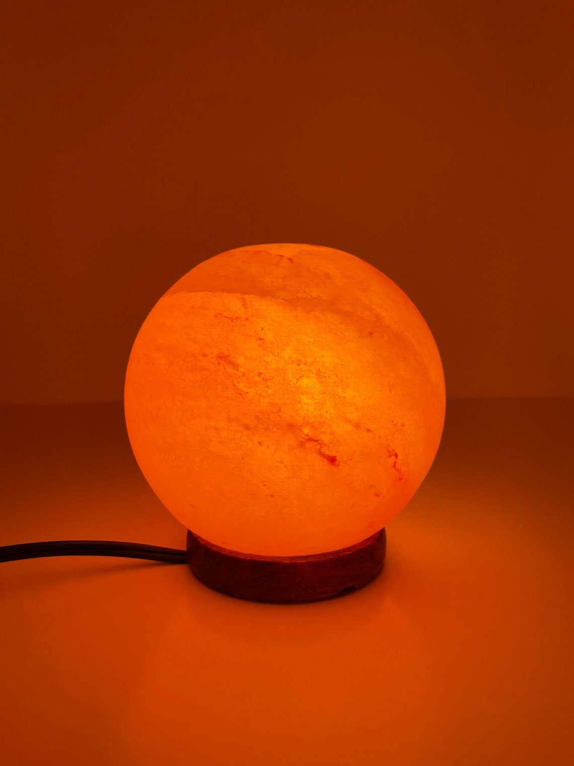 Himalayan Salt Globe Lamp Authentic Himalayan Salt Crystal Etsy