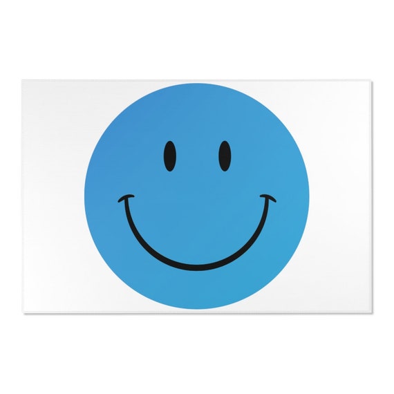 Smiley Face Rug Blue Smiley Face Rug Pink Smiley Face RUG - Etsy