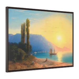Sunset over Yalta | Ivan Konstantinovich Aivazovsky (1861) |  | Framed Canvas Print |