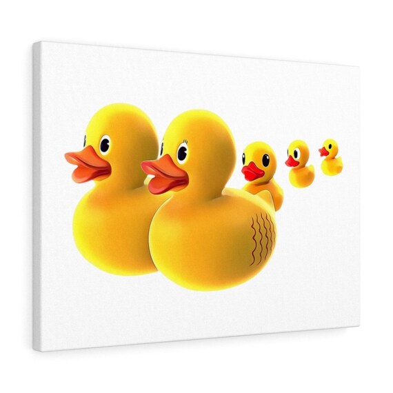 Rubber Duck Wall Art Original Drawing Toy Print Great Etsy