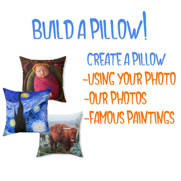 Create Your Own Pillow Etsy