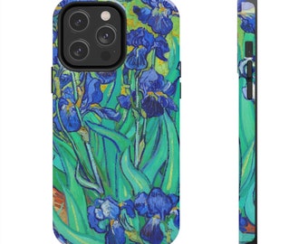 Irises Flower Phone case | Flower iPhone Case Style 1 | iPhone models 14, 13, 12, 11, 10, ,9 , 8, 7, X, XS, XR, SE, mini, Pro Max, Plus