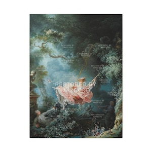 The Swing Painting by Jean Honore Fragonard 1767 |  Jean-Honoré Fragonard | Jean Fragonard Print | The Swing Painting Canvas | Wall Art