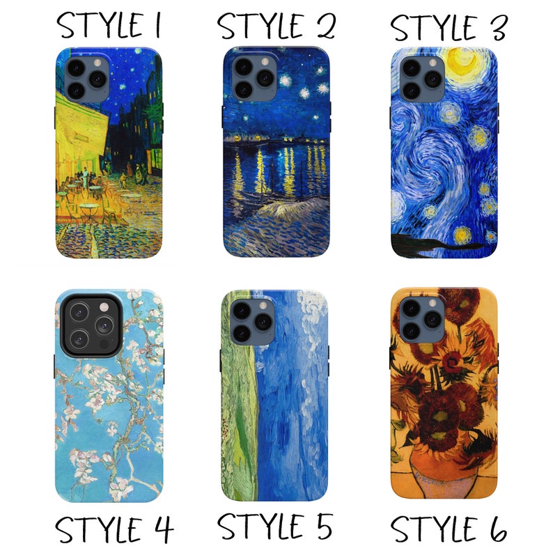 Van Gogh iPhone Case Van Gogh phone case Aesthetic Phone Case Samsung Galaxy Google Pixel Apple iPhone Plus Mini Pro max Gifts art image 5