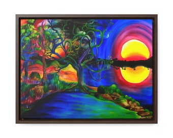 Sunset Painting | Sunset Wall Art | Magical Original Painting