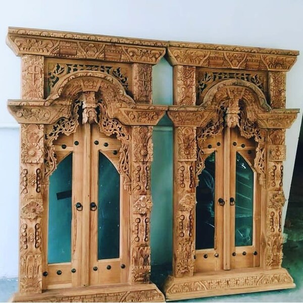 Teak Wood Frame Etsy