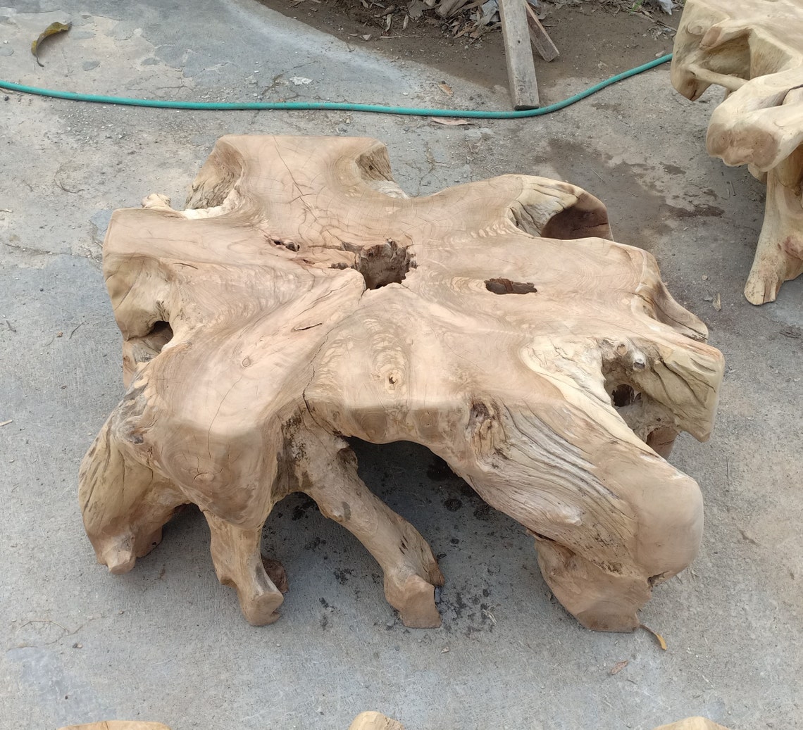 Rectangle Teak Root Coffee Table Tree Root Coffee Table Etsy