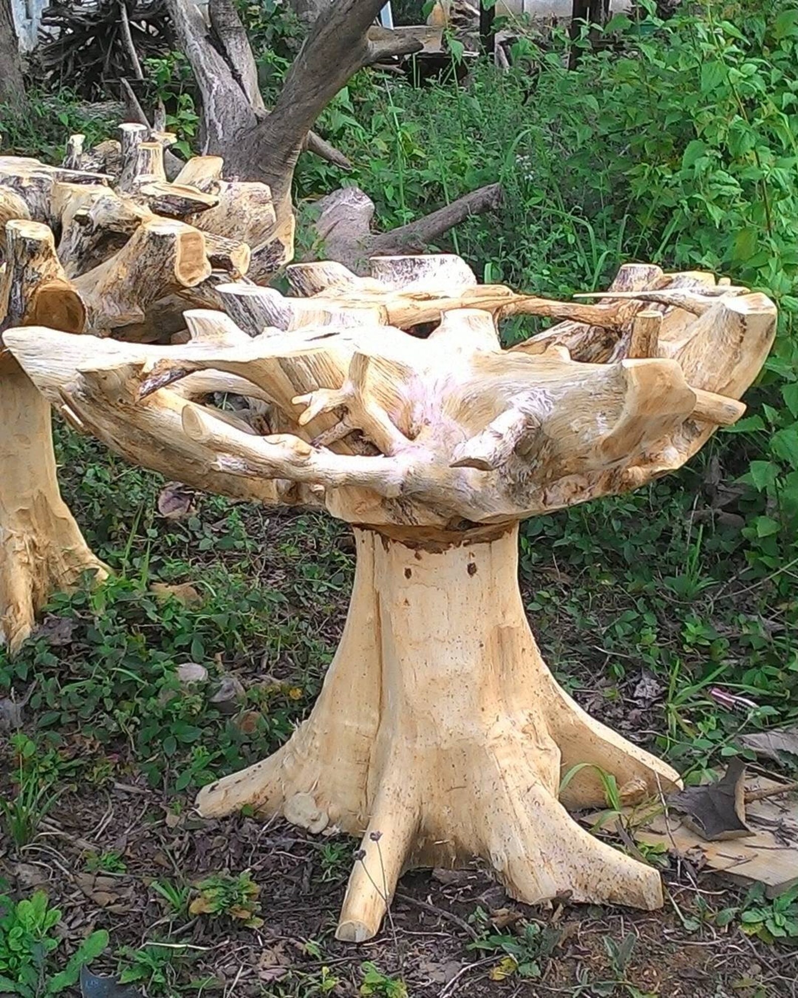 Djembe Teak Root Dining Table Tree Root Dining Table Etsy