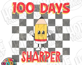 100 Days Sharper | 100 Days of School PNG