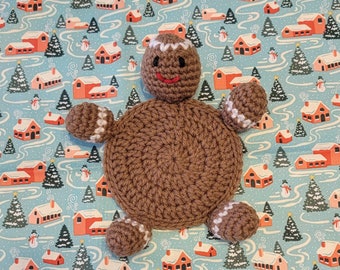 Posavasos con diseño de hombre de jengibre, regalo para profesores, posavasos navideños, alfombrilla para taza, fiestas divertidas, protector de mesa