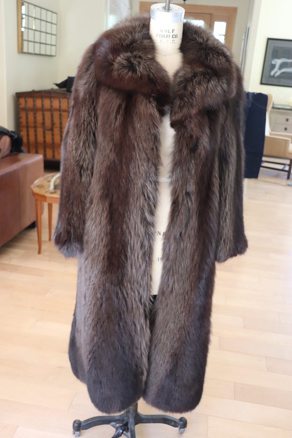 Sprung Freres Natural Red Fox Fur Coat from Paris