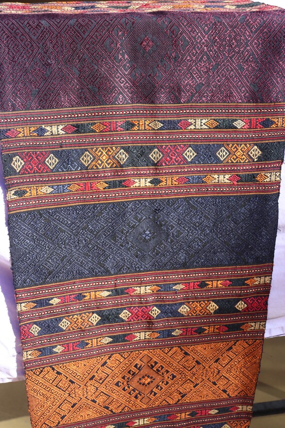 Raw Silk Hand Loomed Scarf from Thailand