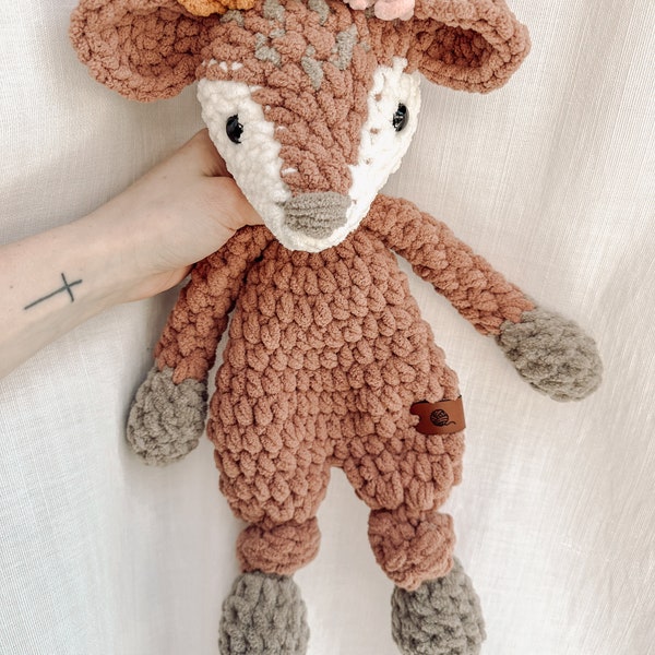 Customizable Deer Knotted Lovey - MADE TO ORDER