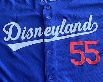 Disneyland blue Dodgers Style Jersey 