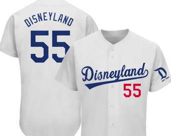 Disneyland Embroidered Baseball Jersey (dodgers White) - Etsy