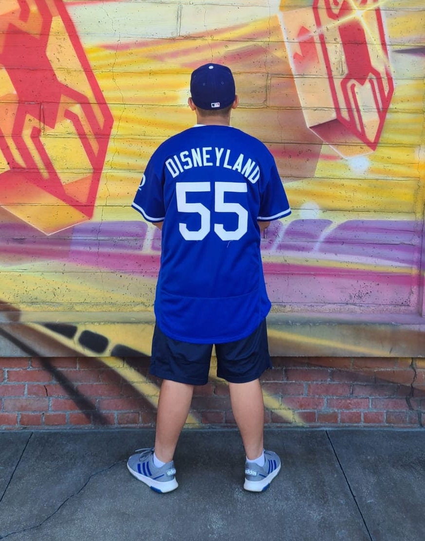 Disneyland (Los Angeles Dodgers style) White & Blue (XL) Limited Baseball  jersey