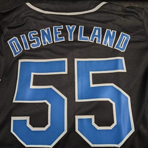 Disneyland Embroidered Baseball Jersey (Dodgers Black) image 3