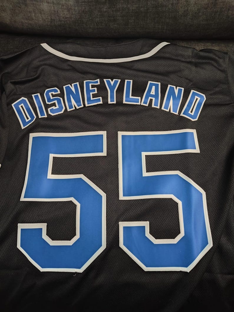 Disneyland Embroidered Baseball Jersey (Dodgers Black) image 3