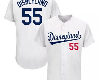 Disneyland (Dodgers style) Embroidered Jersey UPGRADED for 2023 with large  D on sleeve