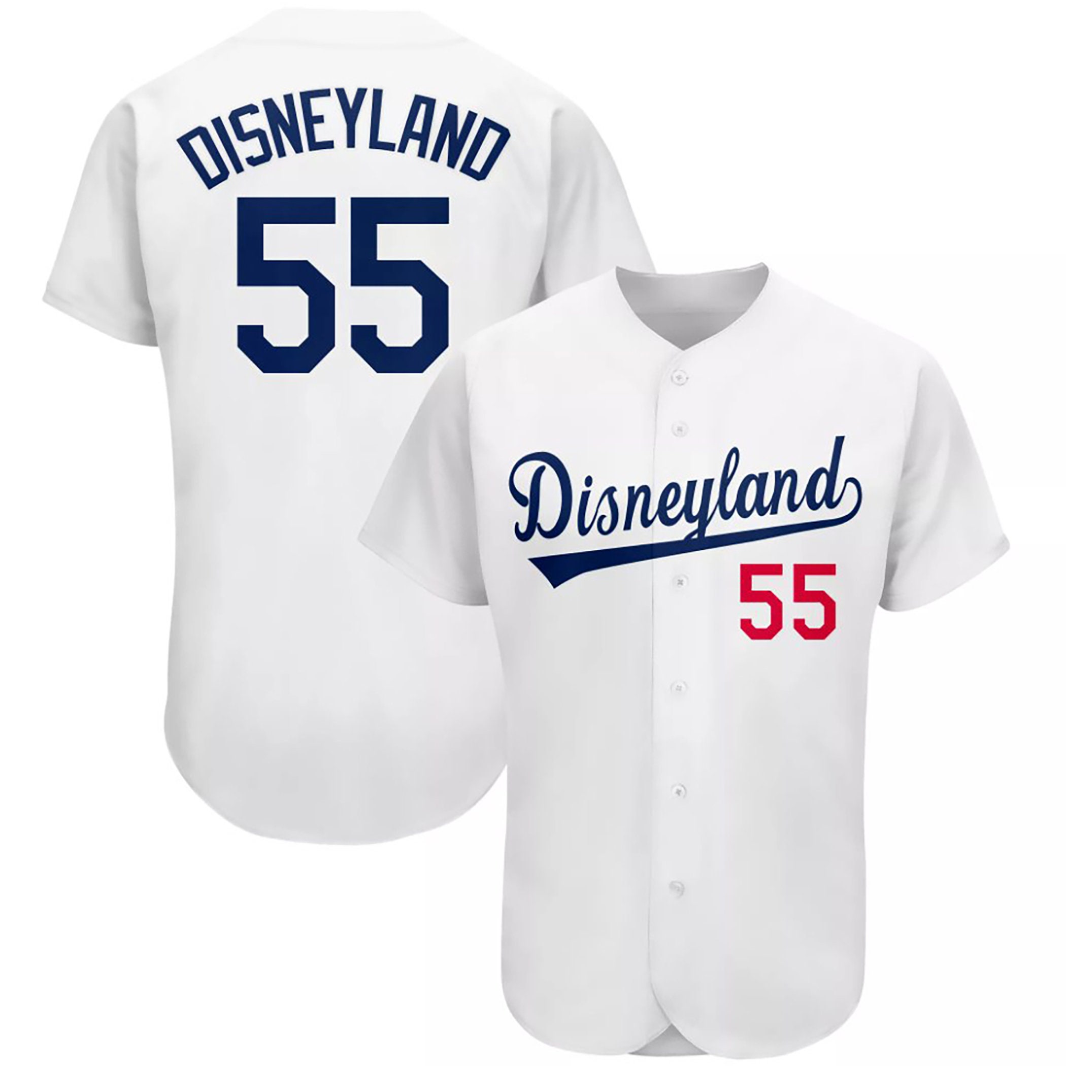 Disneyland dodgers Style Embroidered Jersey UPGRADED for 