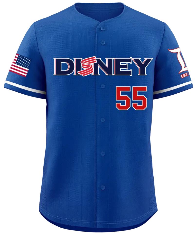 Disneyland Patriotic USA 250 Baseball Jersey (american True Blue