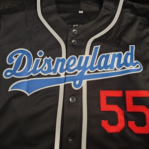 Disneyland Embroidered Baseball Jersey (Dodgers Black) image 2
