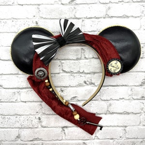 Pirate Ears/Pirates of the Caribbean Inspired Ears/Jack Sparrow Inspired/ Pirate Party/ Disney Cruise/ Mickey Ears