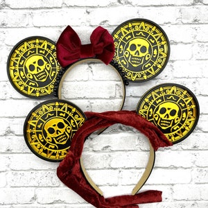 Pirates of the Caribbean Inspired/ Cursed Treasure Coin Ears/ Pirate Night/ Jack Sparrow Inspired Ears