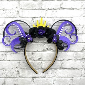 Ursula Inspired 3-D Printed Custom Handmade Ears/ Disney Villians Ears/ Little Mermaid Inspired/ Ocean Ears
