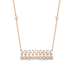 0,47 kt diamanten ketting / diamantclusterketting voor vrouwen / 14 kt diamanten ketting / afstudeercadeau / 18 kt gouden ketting / bruiloftsketting