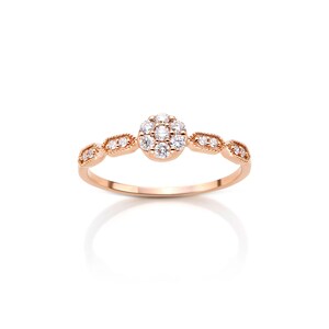 Diamantklusterringar · Små diamantringar · Små diamantringar · Små frieriringar i guld · Ringar i vintagestil · Stapelring
