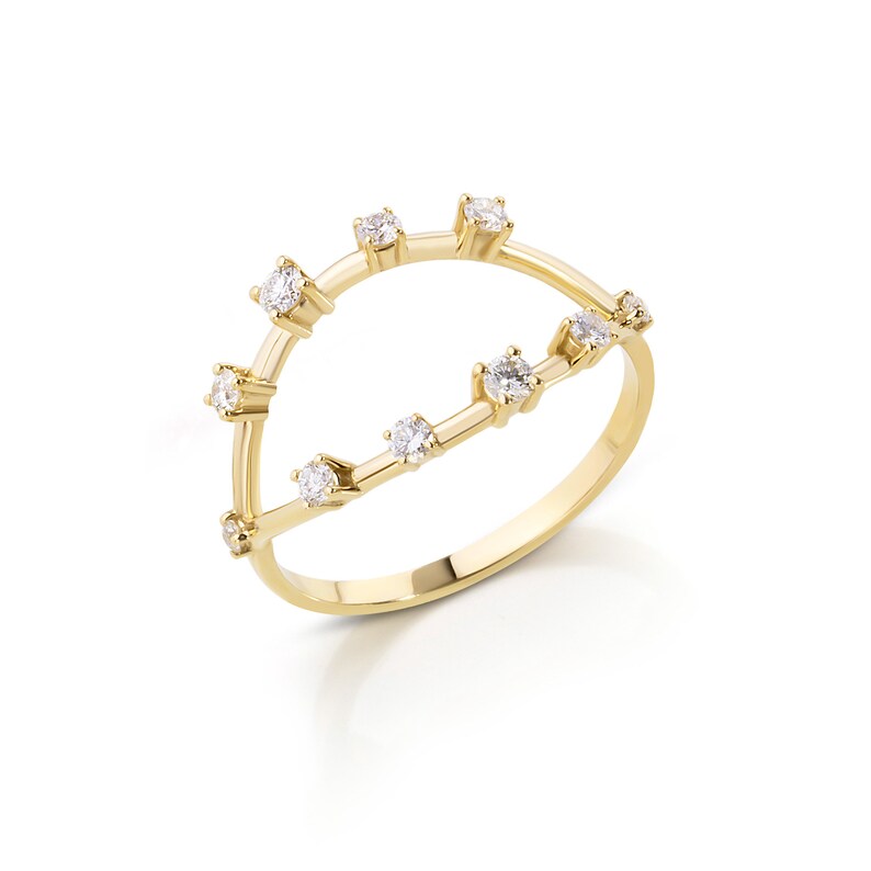 Interlock Single Knot Gold Ring main image 0