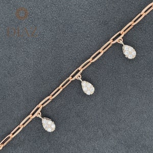 Natural Diamond Bracelet · Diamond Bracelet For Wedding · Solid Gold Diamond Bracelet · Bridal Bracelet · Cocktail Bracelet