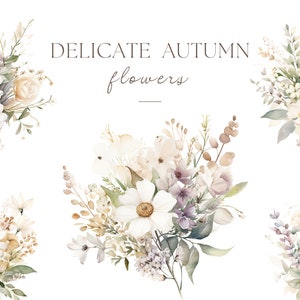 Herbst Aquarell Blumen, Herbst Clipart, Wildblumen Grenze, Herbst Blumen Clipart, Herbst Hochzeit Clipart, Aquarell Wilde Blumen