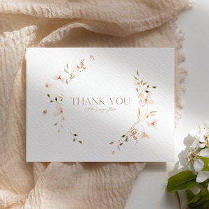 Imágenes prediseñadas de flores silvestres en acuarela: Invitación de boda con motivos florales de verano (Descarga digital) imagen 4