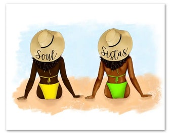 Black Woman Canvas Wall Art Decor| Afro Girl Art | Black girl bedroom Art| Nursery Decor| Cute black girl Art|Black owned|Gift ideas