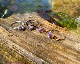 Simple Amethyst Ring