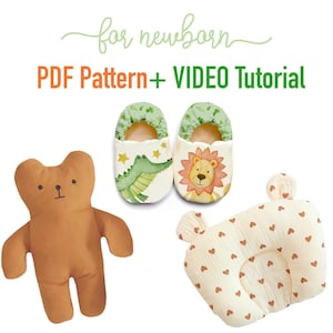 Perfect cadeau: babykussen, slofjes en teddybeer, voor beginners