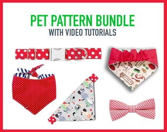 PET PATTERN Bundle for pets + Video Turorials - All sizes - pet gift