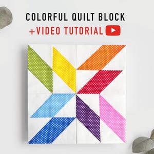 Buntes Quilt-Blockmuster, Quilten für Anfänger, einfaches Quilten
