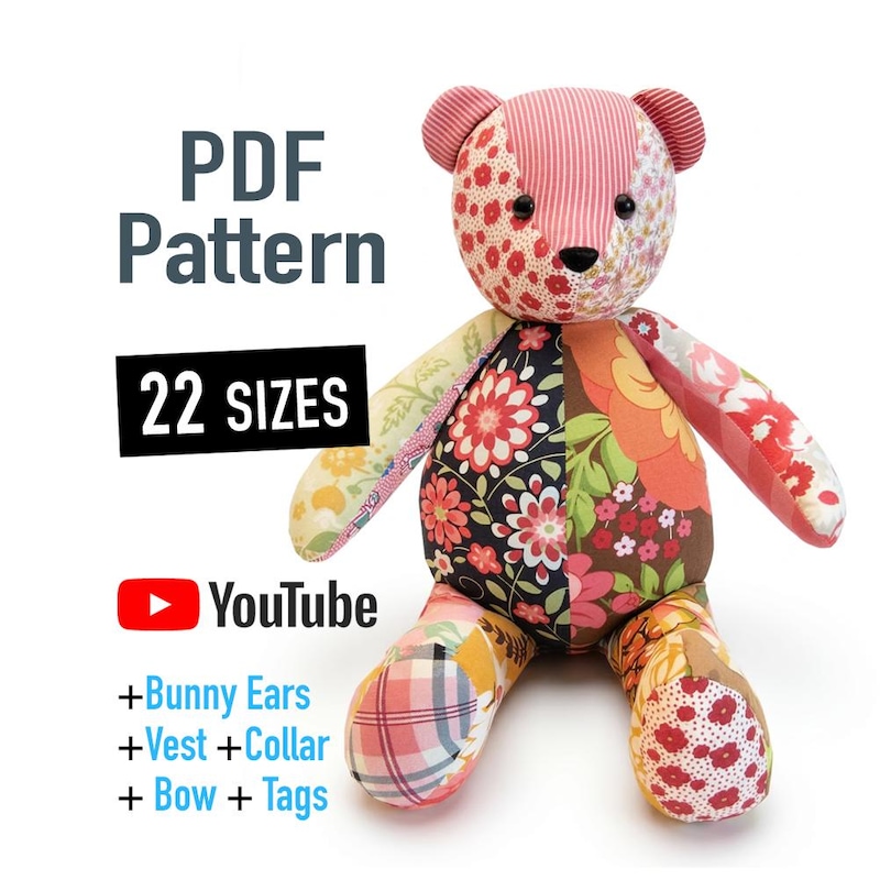Memory Bear Pattern - Etsy