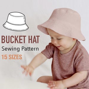 Bucket Hat Sewing Pattern, Summer Hat Sewing Pattern, Baby Hat Sewing Pattern, Woman Sun Hat, Easy Bucket Hat Pattern, For Beginners
