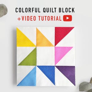 Buntes Quilt-Blockmuster, Quilten für Anfänger, einfaches Quilten