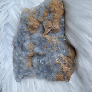 druzy blue Chalcedony plate