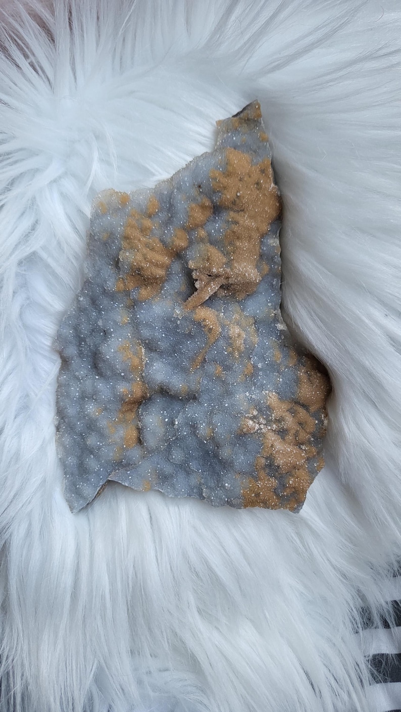 druzy blue Chalcedony plate
