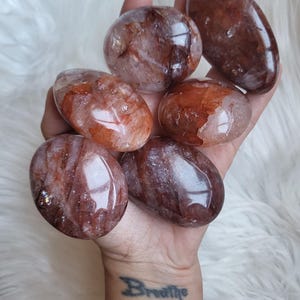 Fire Quartz Palmstone