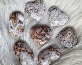 White Crazy Lace Agate Crystal
