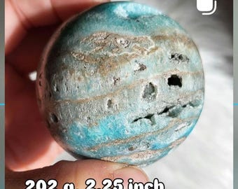 Blue Aragonite Sphere