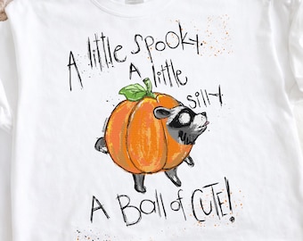 Jimothy Halloween Raccoon PNG, a Little Spooky a Little Silly PNG, Cute Pumpkin Costume Digital Download, Spooky Panda Trash Clipart Design