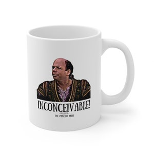 Princess Bride Mug, Vizzini Mug! Enjoy your hot brew of choice with this Sicilian genius! Beware the Iocane powder!